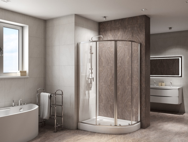 Фото душевое ограждение 	belbagno due 80x100 см due-rh-2-100/80-c-cr