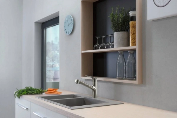 Фото смеситель для кухонной мойки hansgrohe focus 71814000