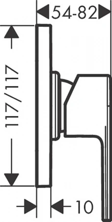 Фото смеситель для душа hansgrohe vernis shape 71658000
