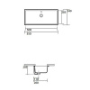 Фото раковина kerasan lavabi arredo 50 см 22901