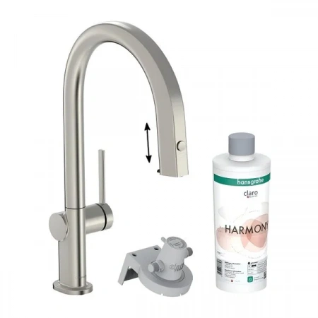 Фото смеситель для кухонной мойки hansgrohe aqittura 76801800