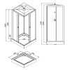 Фото душевая кабина loranto neo 90x90 см cs-22110