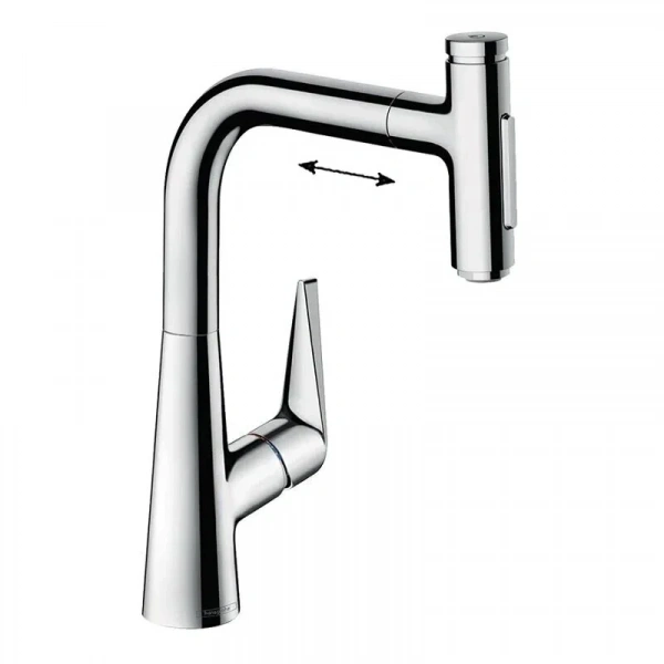 Фото смеситель для кухонной мойки hansgrohe talis select 73868000
