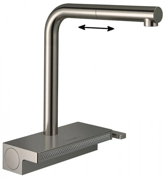 Фото смеситель для кухонной мойки hansgrohe aquno select 73830800