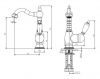 Фото смеситель для раковины caprigo adria-uno 02-524-crm