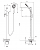 Фото напольный смеситель для ванны deante alpinia bga_z17m