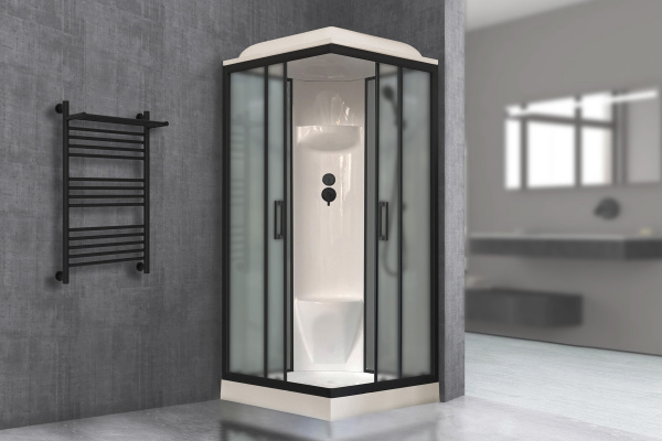 Фото душевая кабина royal bath нр rb80hp6-gc-bl 80x80 см