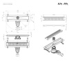 Фото душевой трап am.pm masterflow 40 см w01sc-p11-040-01sb