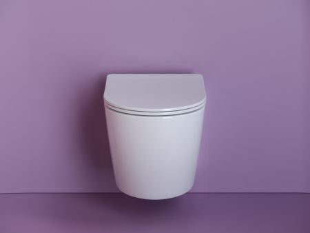 Фото унитаз подвесной, безободковый ceramicanova uno cn11001
