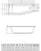 Фото акриловая ванна c-bath nika 170x70 см l cba00402l