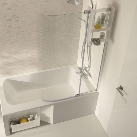 Фото акриловая ванна jacob delafon bain douche malice 170x90 см e6d065r-00 r
