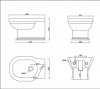 Фото биде подвесное belbagno boheme bb115bh