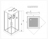 Фото душевая кабина esbano led es-l90ckr 90x90 см