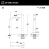 Фото смеситель для раковины whitecross y y1212gm, цвет: оружейная сталь