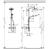 Фото душевая стойка hansgrohe croma select s 26891140