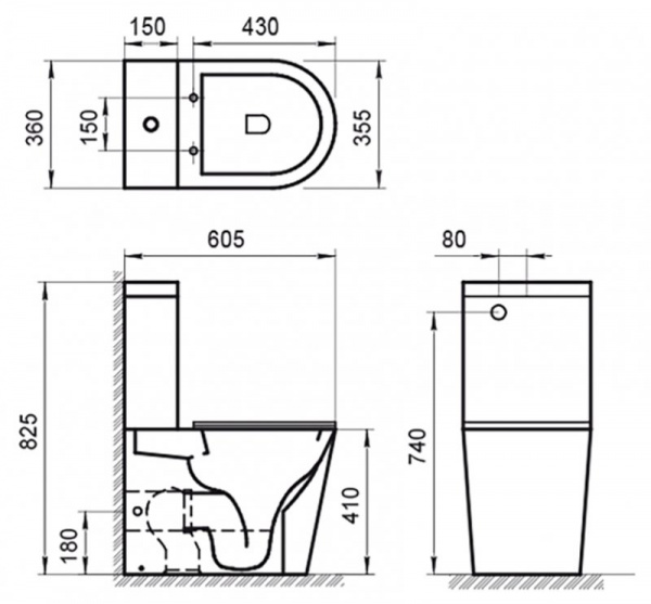 Фото чаша унитаза напольного belbagno flay-r bb2149cpr