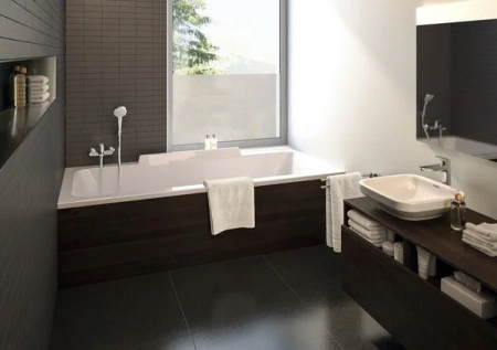 Фото смеситель для раковины hansgrohe logis 71090000_vstv