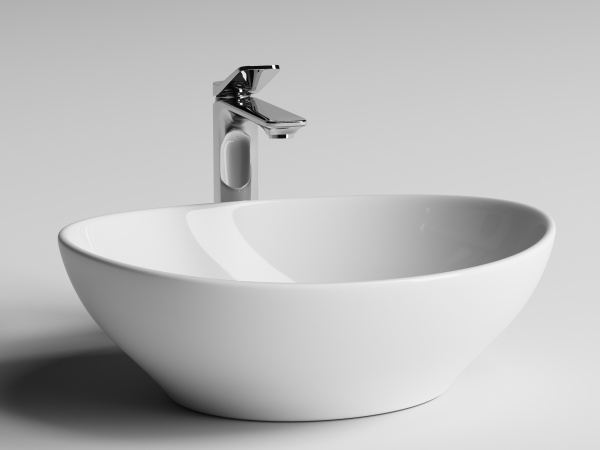 Фото раковина накладная ceramicanova element 40.5 см, цвет: белый cn6016
