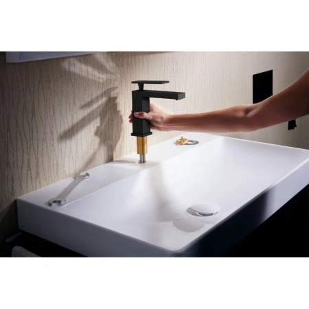 Фото смеситель для раковины hansgrohe tecturis e 73011670