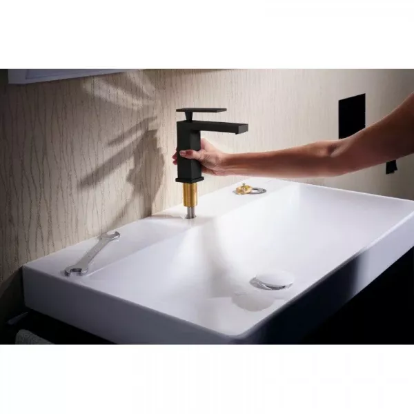 Фото смеситель для раковины hansgrohe tecturis e 73013670