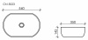 Фото раковина накладная ceramicanova element 54 см, цвет: белый cn5023