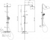 Фото душевая стойка allen brau infinity 5.21030-31 черный матовый