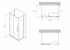 Фото душевое ограждение abber schwarzer diamant ag30130bmh-s90bm-s90bm 130x90 см