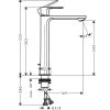 Фото смеситель для раковины hansgrohe rebris s 72580000