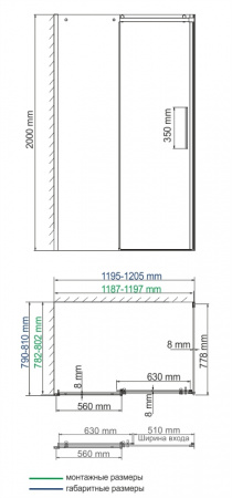 Фото душевой уголок wasserkraft dinkel 120x80 см 58r06