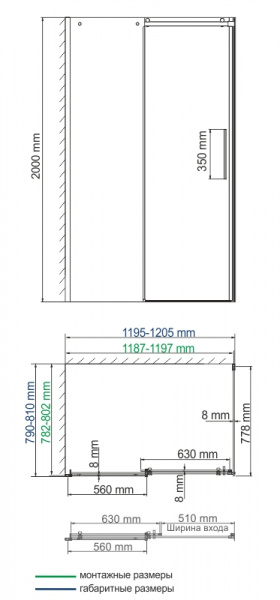 Фото душевой уголок wasserkraft dinkel 120x80 см 58r06