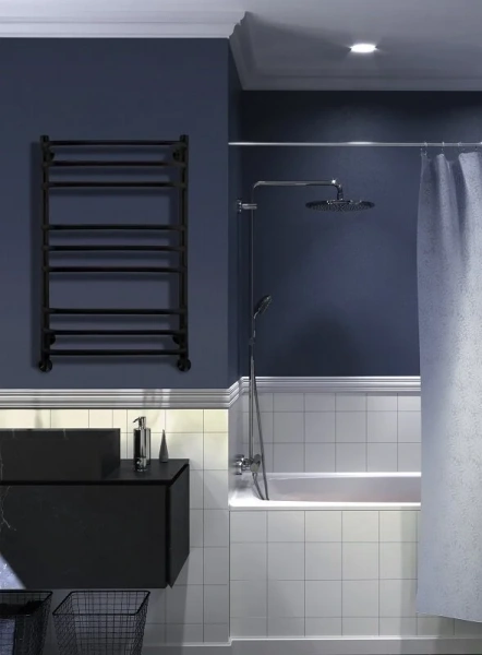 Фото водяной полотенцесушитель indigo brace 80/50 без полочки lbcw80-50br