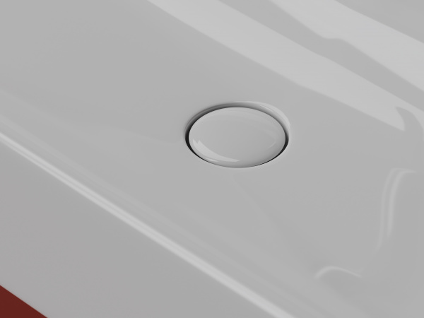 Фото раковина подвесная ceramicanova aura 100 см, цвет: белый cn2007