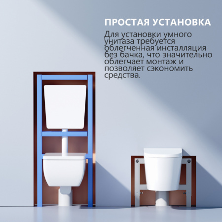 Фото подвесной унитаз с инсталляцией  abber bequem  ac1132tc-ac0105-ac0120mmg