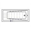 Фото акриловая ванна whitecross wave 160x80 см nano 0111.160080.100.nano.gl
