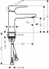 Фото смеситель для раковины hansgrohe metropol 32500140