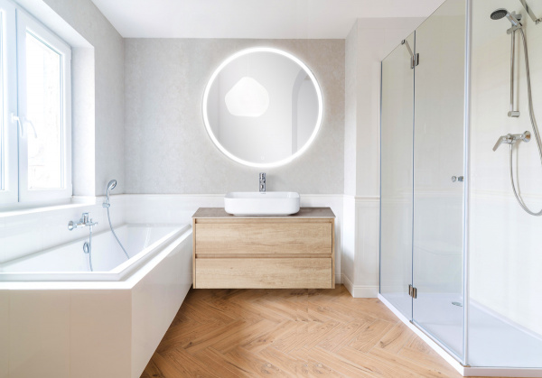 Фото зеркало с подсветкой belbagno 80 см spc-rng-800-led-tch