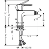 Фото смеситель для биде hansgrohe rebris e 72213000