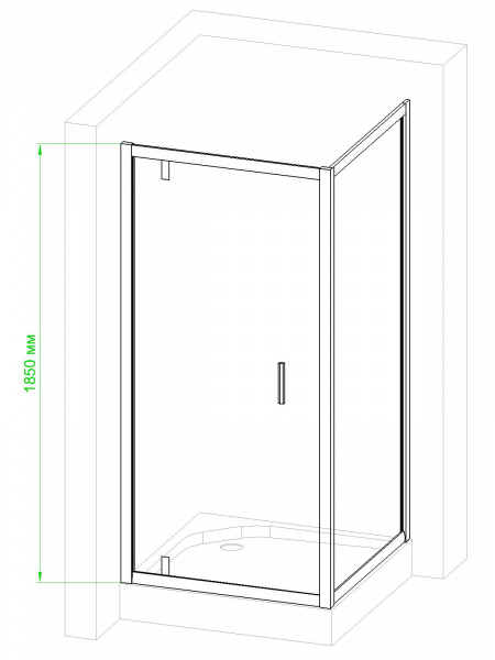 Фото душевое ограждение royal bath hv rb8080hv-c-ch 80x80 см