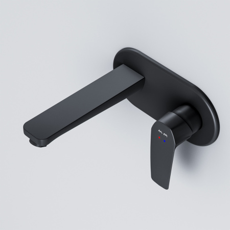 Фото смеситель для раковины am.pm gem black edition f90a72222