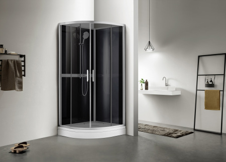 Фото душевое ограждение  azario denver  90x90 см az-n10812 900 grey