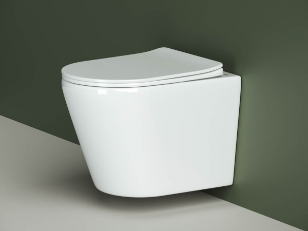 Фото унитаз подвесной, безободковый ceramicanova highlight cn1804