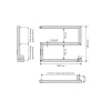 Фото электрический полотенцесушитель indigo sparta 40/50 dgs40-50brrt