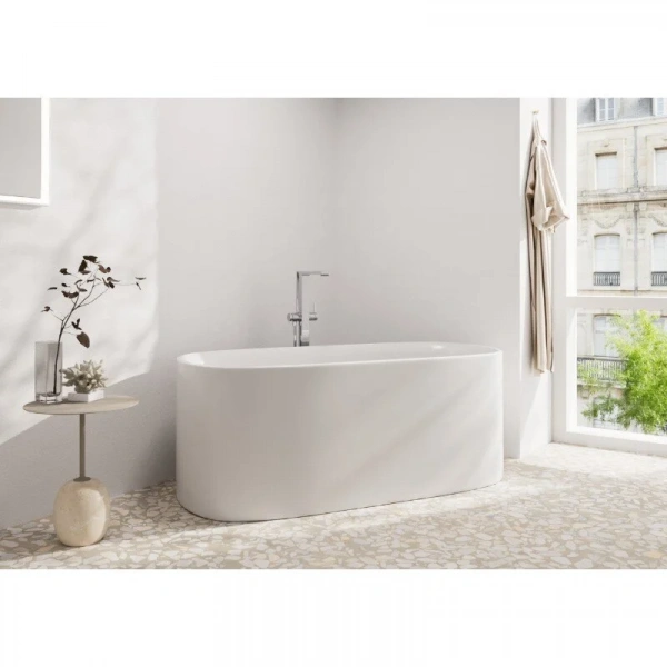 Фото напольный смеситель для ванны hansgrohe tecturis e 73445000