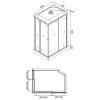 Фото душевая кабина loranto 100x80 см cs-5180-13r g