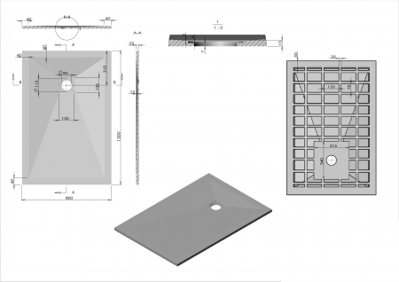 Фото поддон vincea 120x80 см vst-4sr8012a
