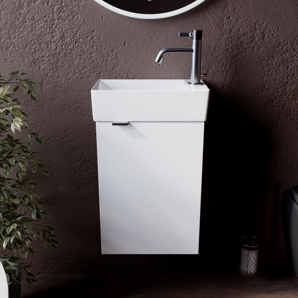 Фото тумба под раковину sancos mini 35 см, цвет: белый mn35wr