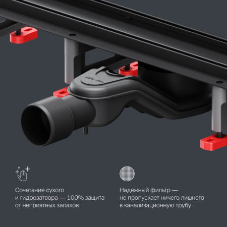 Фото душевой трап am.pm masterflow 60 см w01sc-u11-060-04bm