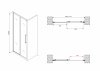 Фото душевая дверь abber schwarzer diamant ag30130bmh 130 см
