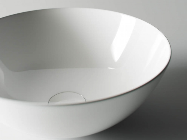 Фото раковина накладная ceramicanova element 35.8 см, цвет: белый cn6002