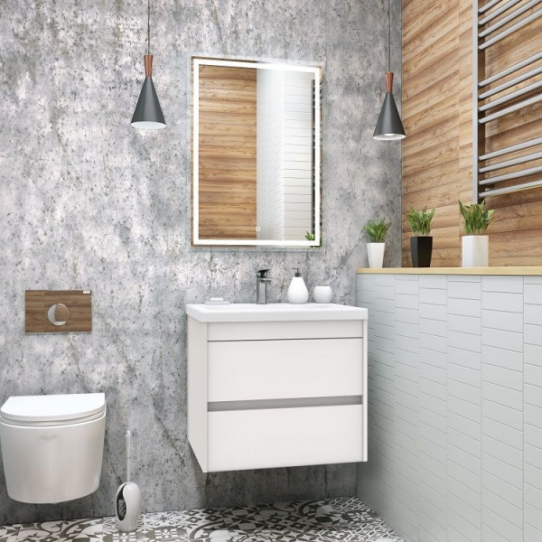 Фото тумба под раковину art&max family 58 см family-580-2c-so-bl